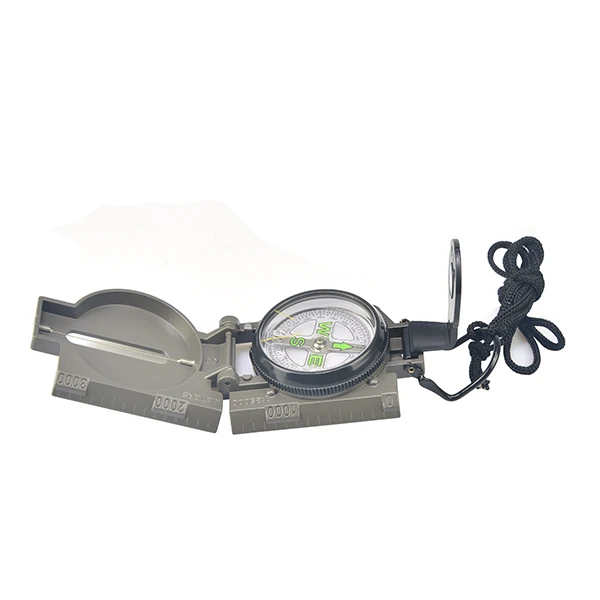 Compass Multifunctional survival lensatic compass metal professional aiming luminous lens geological waterproof compass