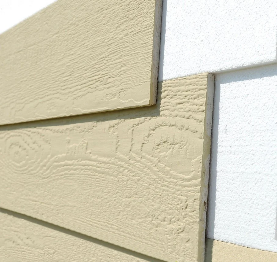 Wood Grain Cement Decking Fiber Cement Cladding Facades Weatherboard Wall Decorations