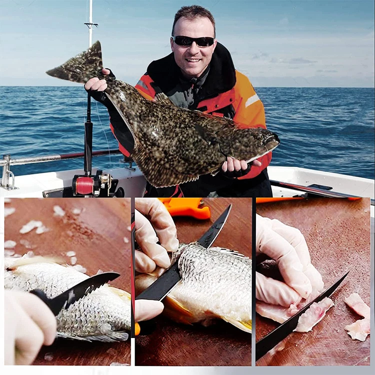 Professional stainless steel fix blade fishing knife hunting tool knife Fillet for outdoor