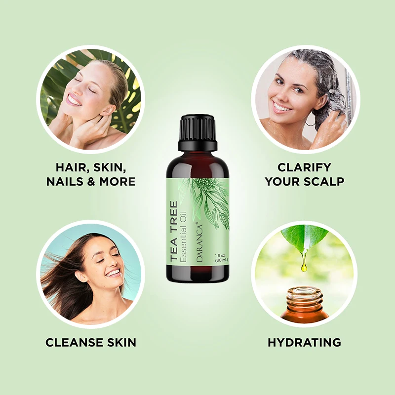 Australian Tree Tea Oil Control Moisturizing Repair Acne Scar Facial Treatment Tea Tree Oil  For Skin Dry Scalp Cleanser