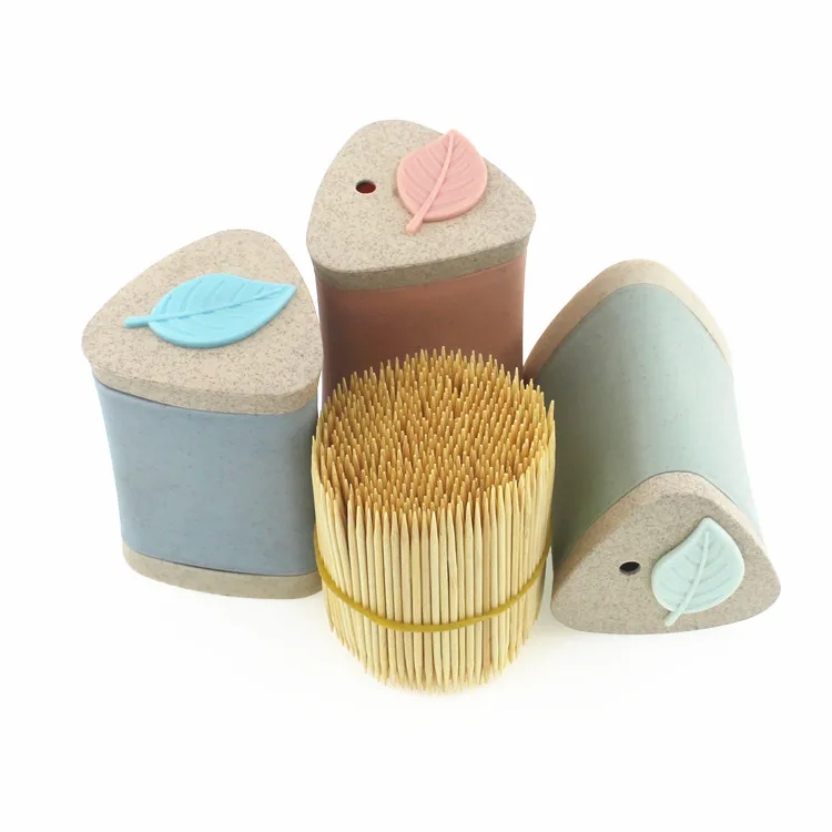 
Biodegradable Toothpick Bottle Disposable Oral Box Bamboo Tooth Pick 