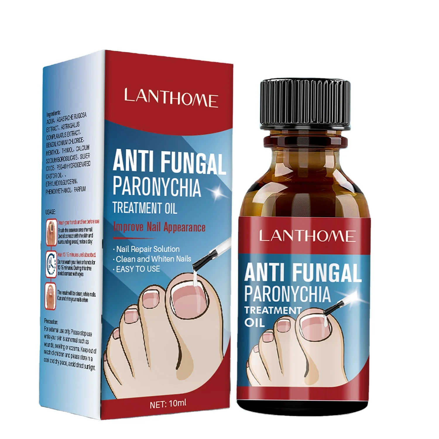 Toenail and Fingernail Fungus Care Nails Repair Essence for Thick Broken Discolored