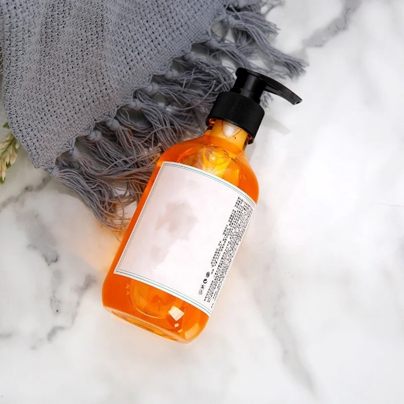 Wholesale 300ml 500ml Refillable Amber Shampoo Bottles With Pump