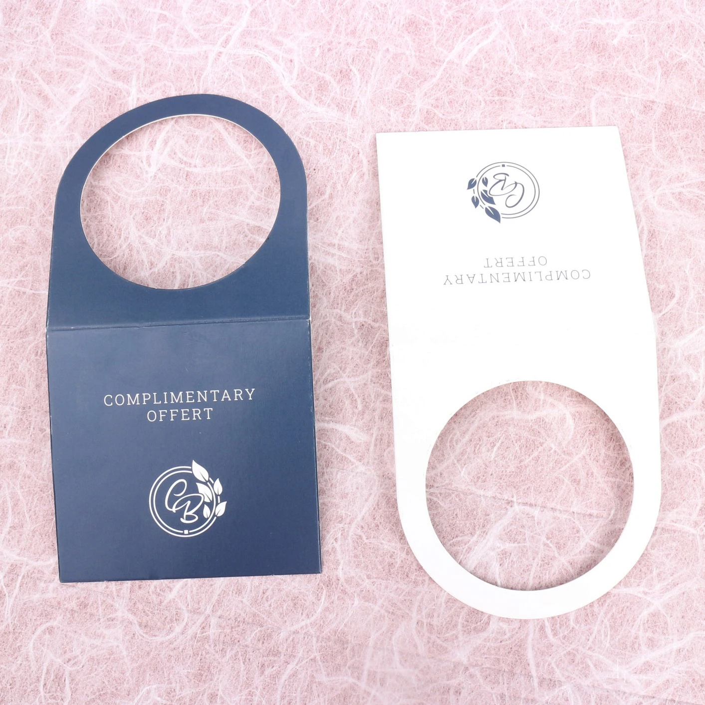 Paper Collar Label For Bottle Factory Wholesale  Logo Printed Textured Paper for Wines