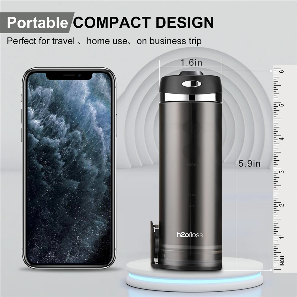 Oral Care Cordless 200ml Water Floss Dental Irrigator IPX7 Waterproof  Electric Mini Flosser