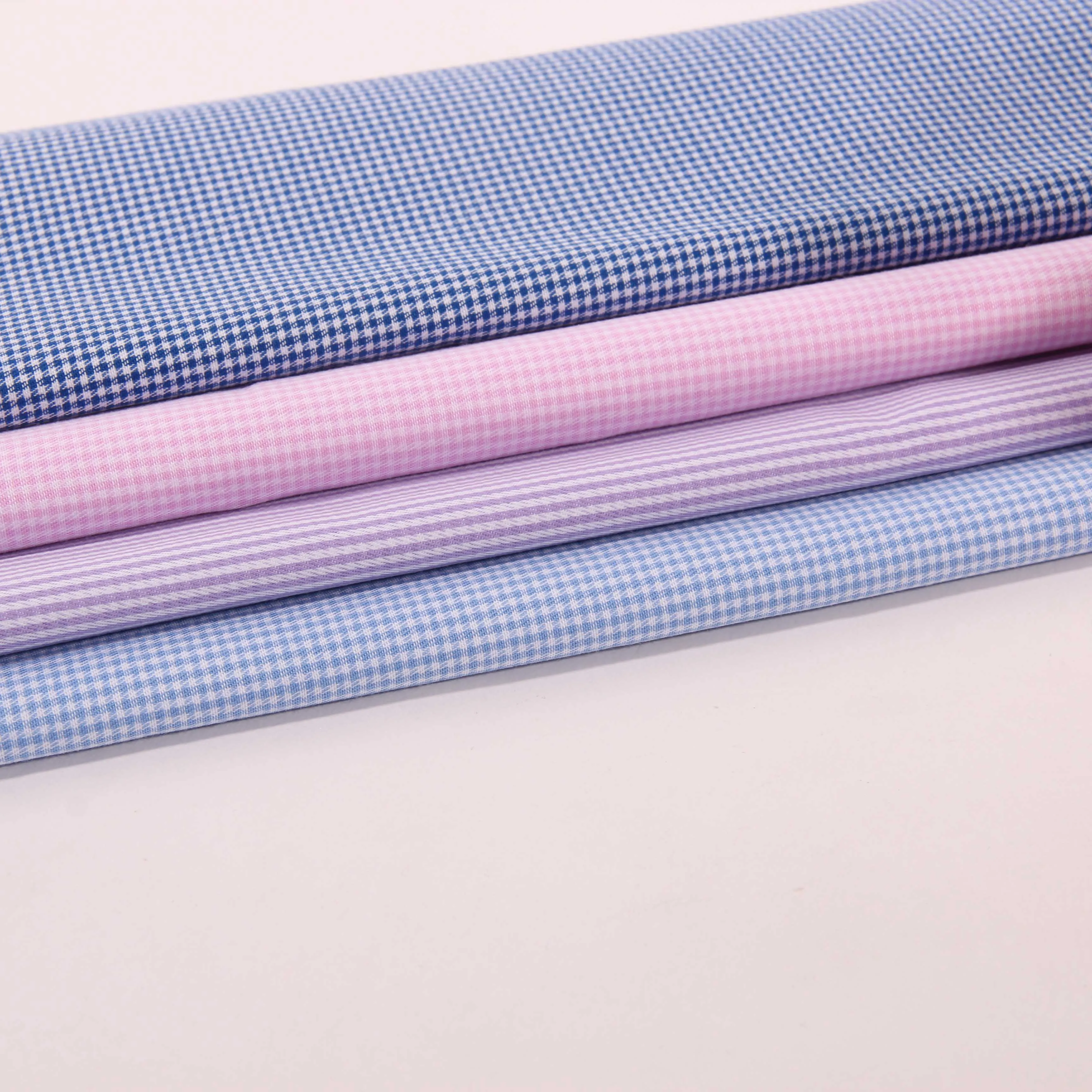 100% cotton Hong Kong style casual 0.1cm Chaoyang check twill jacquard yarn dyed fabric