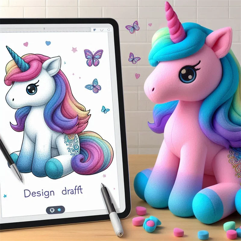 Custom Plush Manufacturer Make Your Own Plush Peluche Custom Soft Unicorn Plush Stuffed Animal Toy