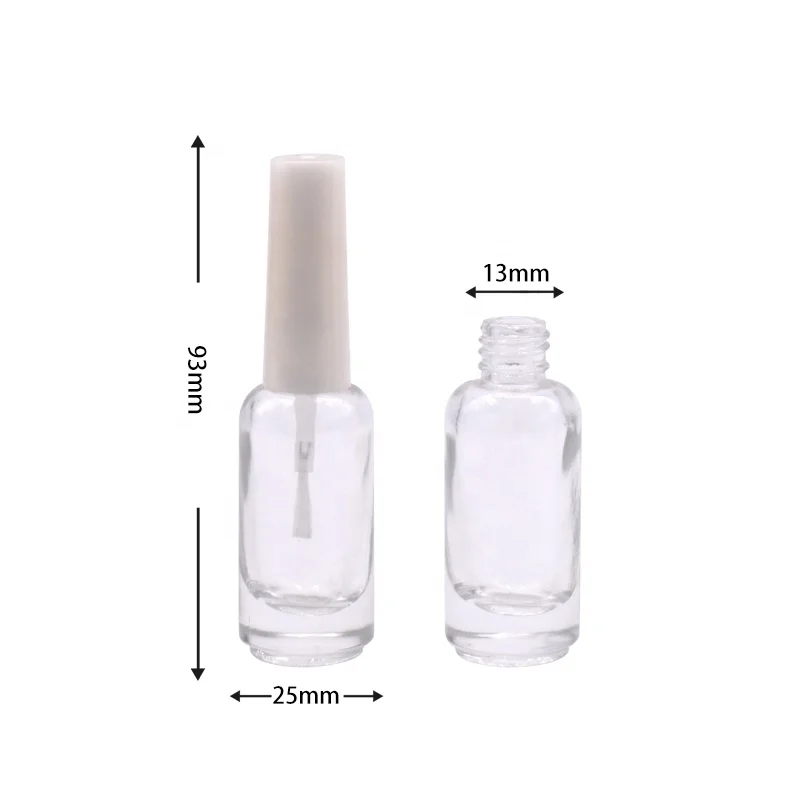 High quality custom empty nail polish  glass bottle