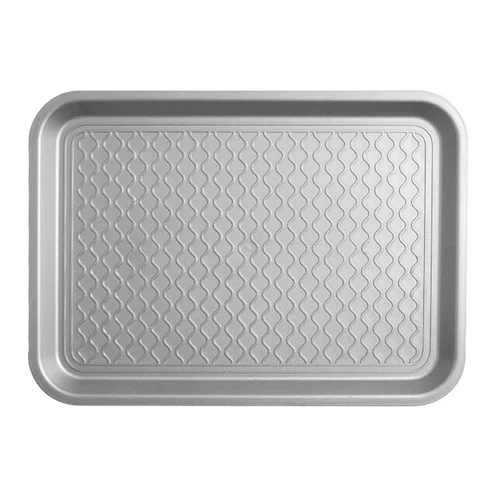 Custom design rectangle melamine daily serving tray with handles