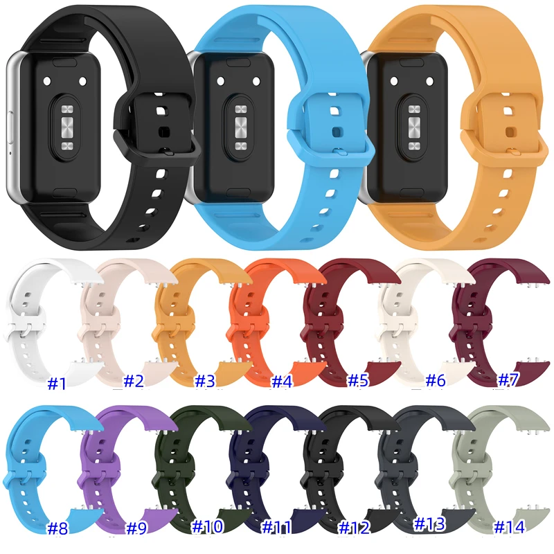 Smartwatch Accessories Watchband Silicon Wristband Women Men Soft Silicone Sport Watch Band For Samsung Galaxy Fit3