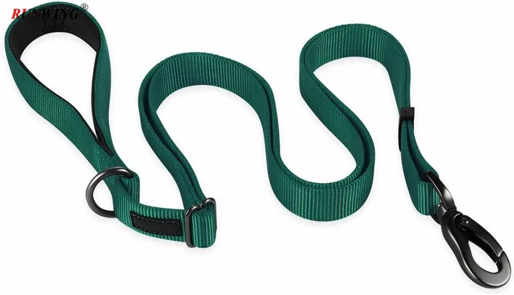 Dog Leash Adjustable Nylon Webbing Dog Leash Lead 6ft with Carabiner for Medium Large Dogs