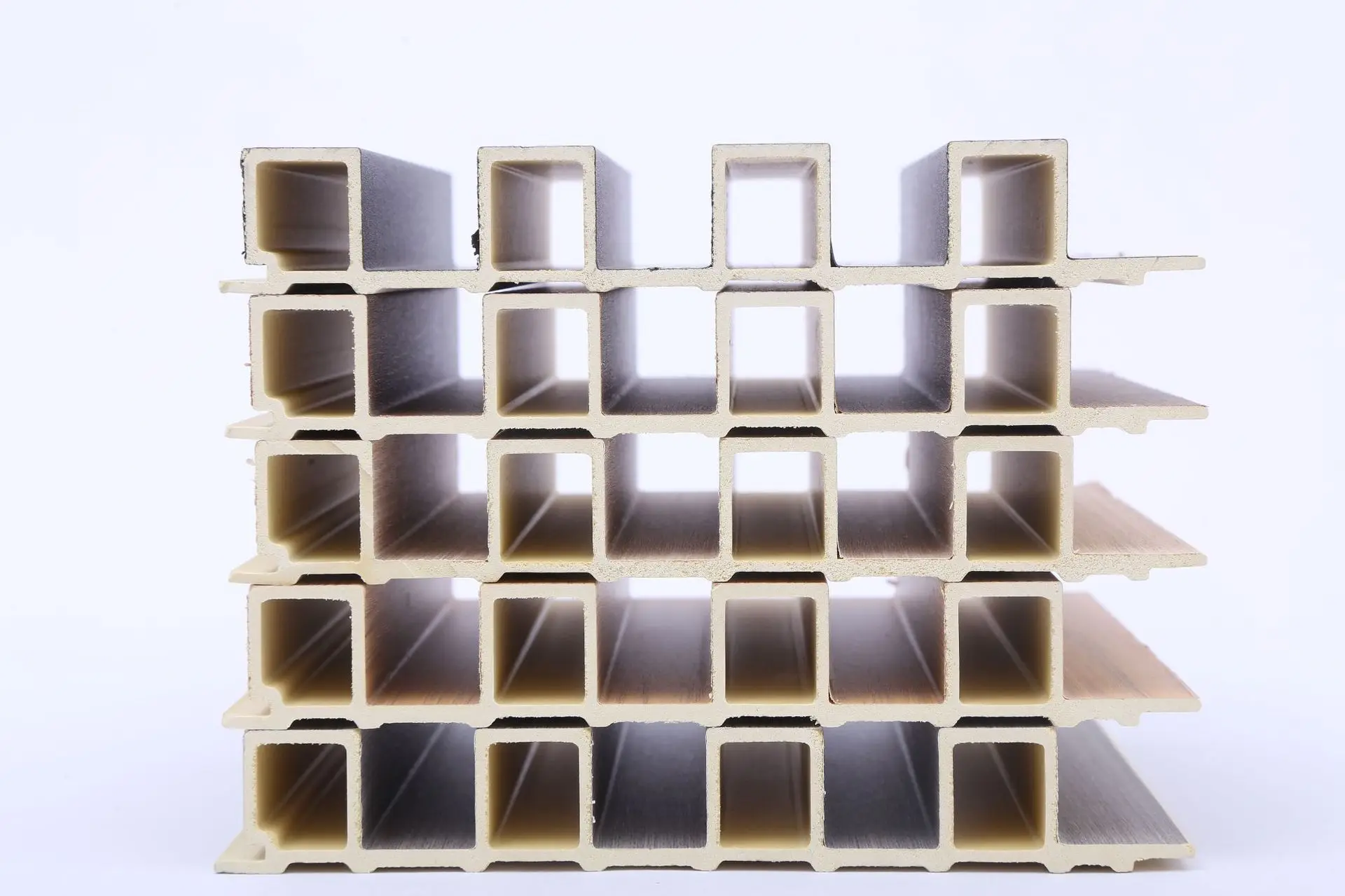 China Wholesale Wholesales Home Decoration WPC Fade Wood Plastic Composite Panel 3D Wall Cladding