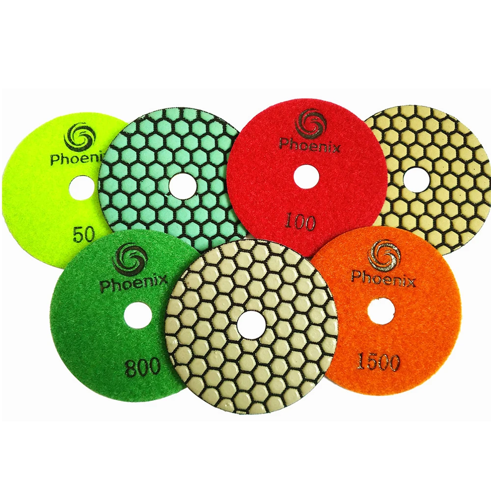 RAIZI dry diamond polishing pads for granite marble stone ceramic tile porcelain concrete