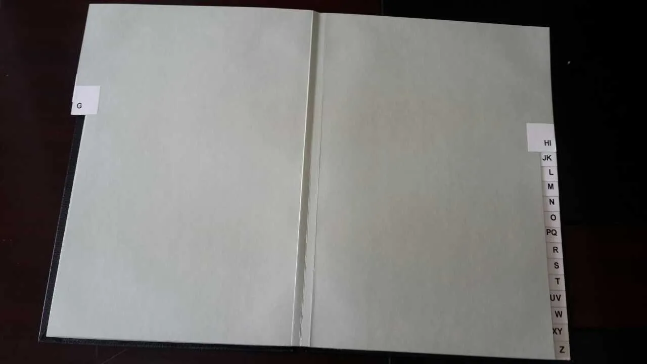 Горячая Распродажа жесткий чехол A-Z 22 листов папки подписи (настроить то что вы хотите)