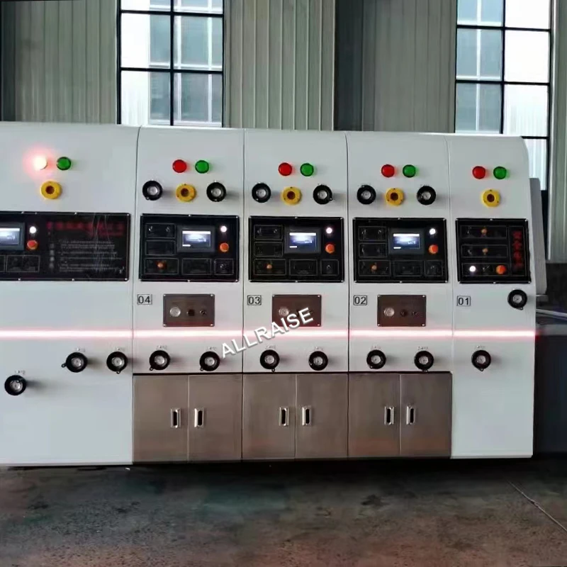 4 Color Logo Flexo Printer Print Printing Slotting Die Cutting Machine Carton Printing and Slotting Die-Cutting Processes