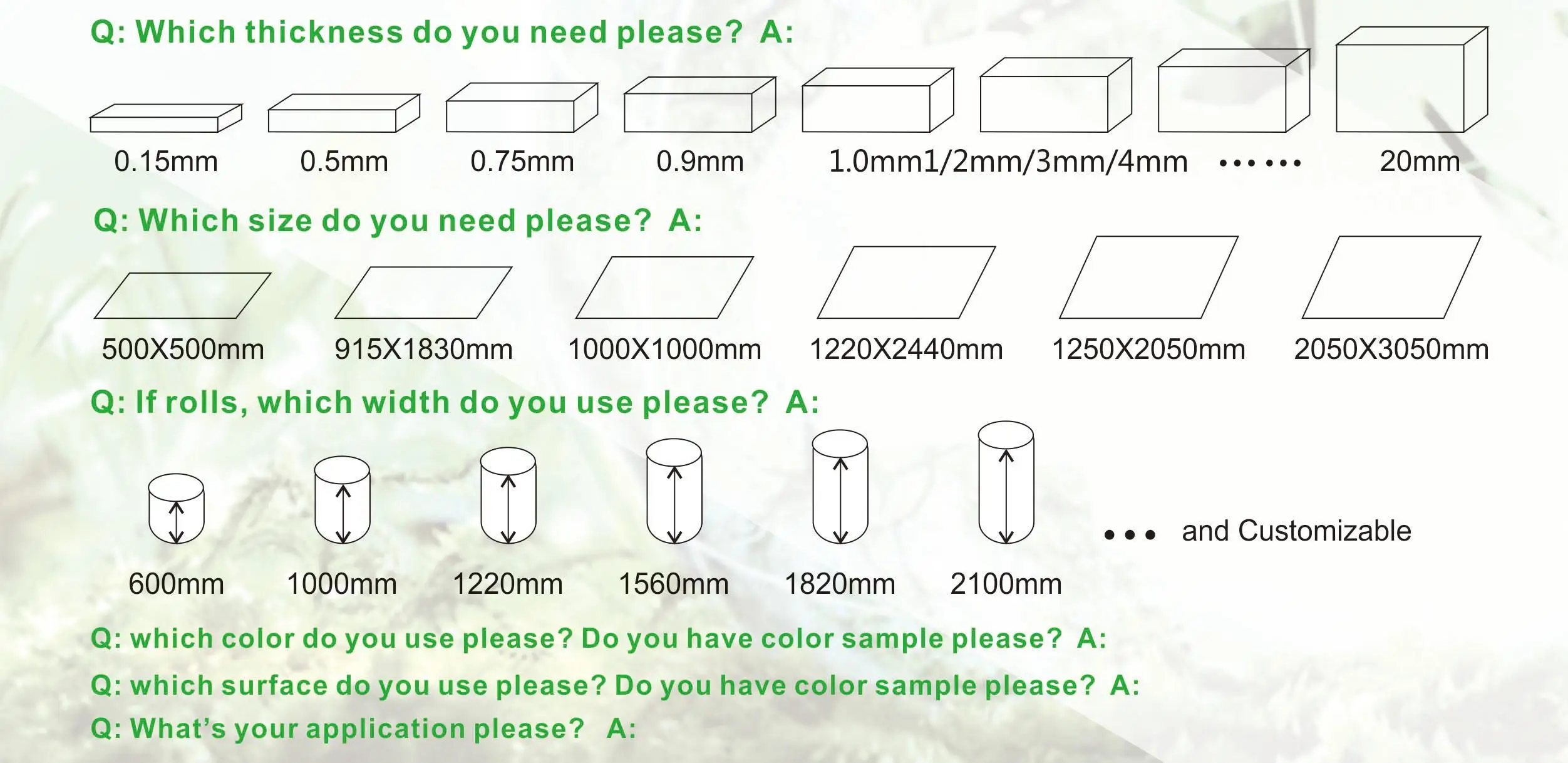 white pet foam board