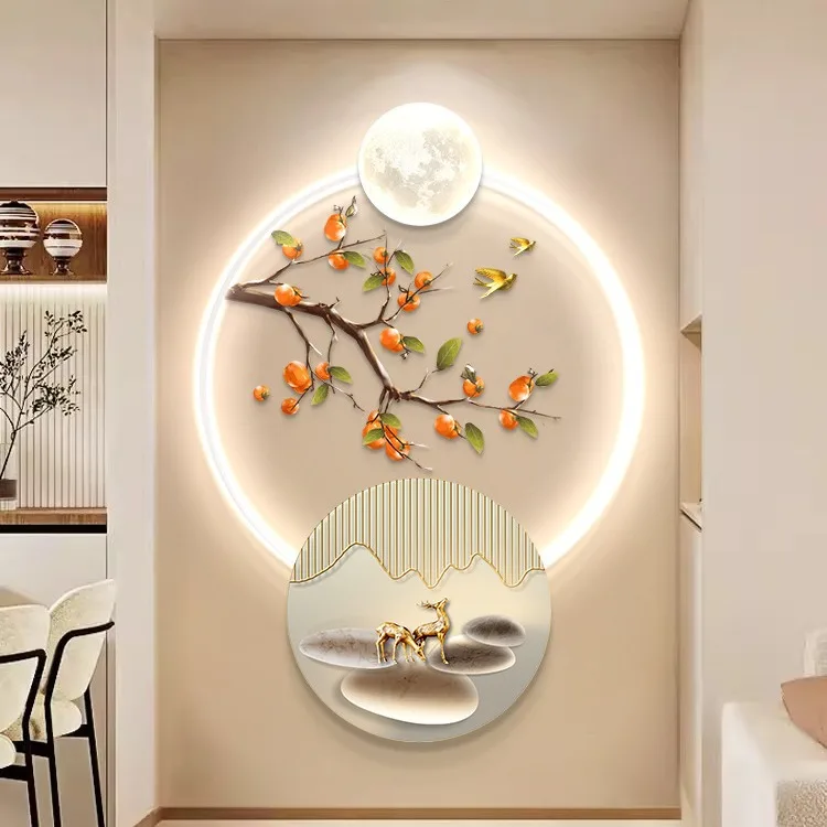 Entryway Decorative Painting Dining Room led light painting modern living room corridor wall art upscale wall wall decorations