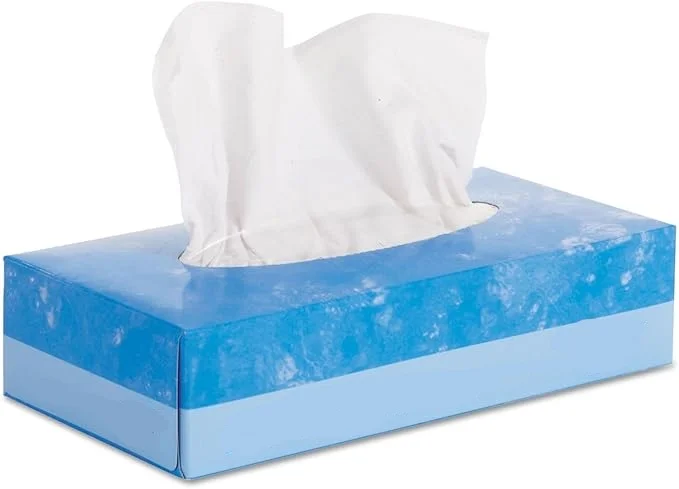 Virgin Wood Pulp Facial Tissue Box Soft 2-3 PLY Absorbent Bamboo and Recycled Pulp for Home Use