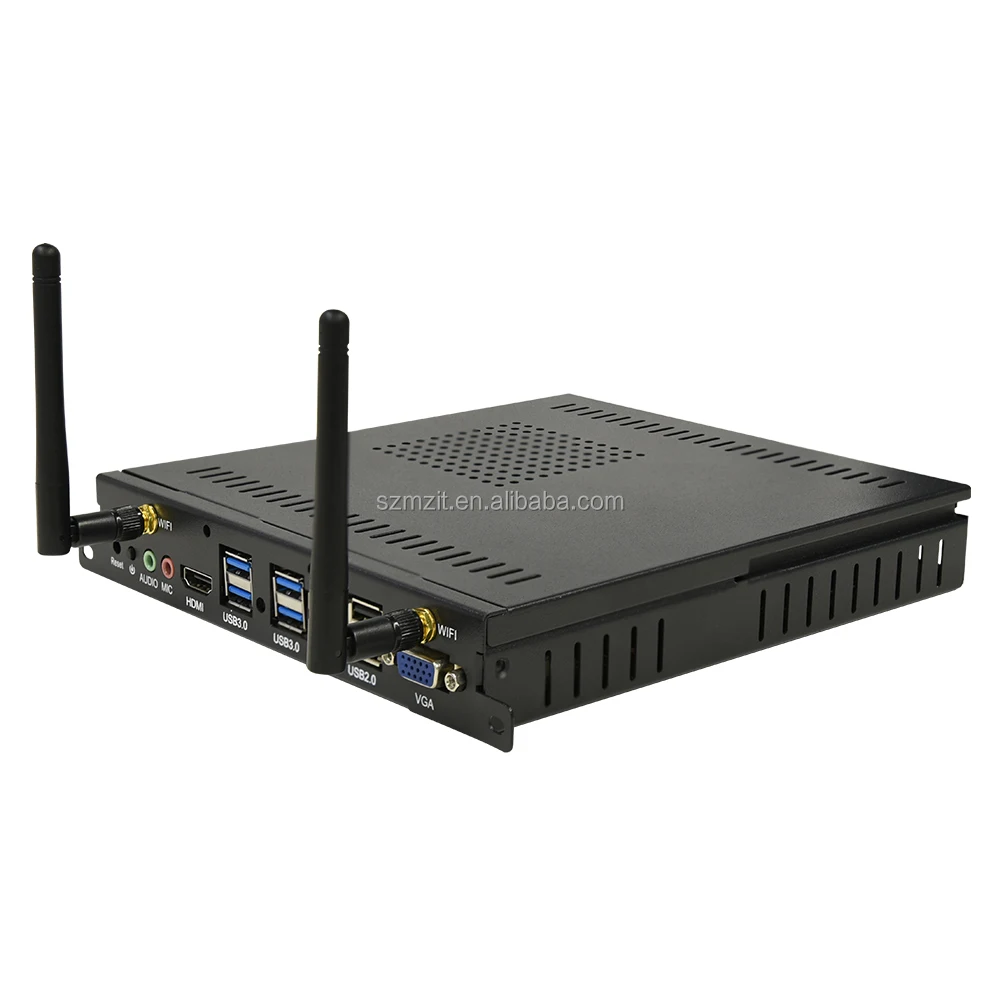 SZMZ Экстремальный черный металлический корпус с wifi intel hm77 специальный OPS компьютер хост