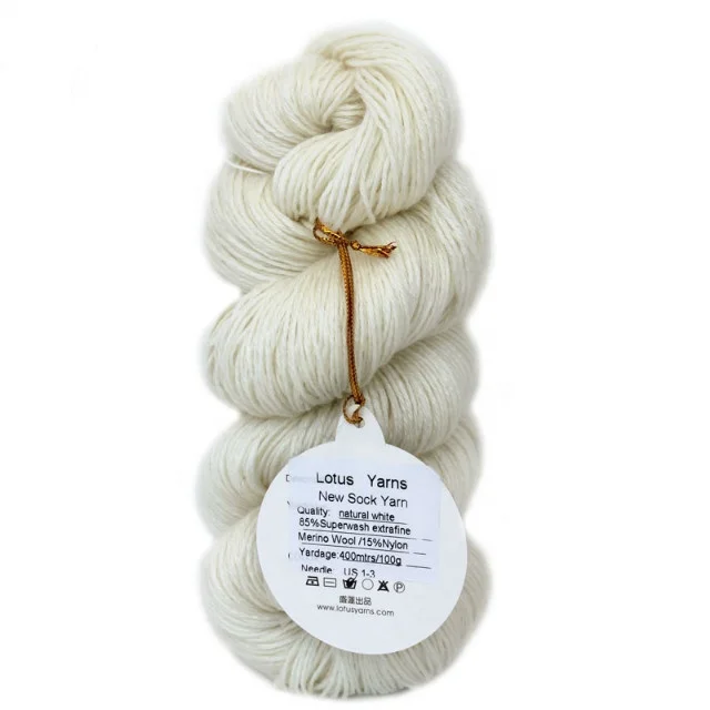  Лотоса пряжа для носков естественный цвет Handknitting ручного