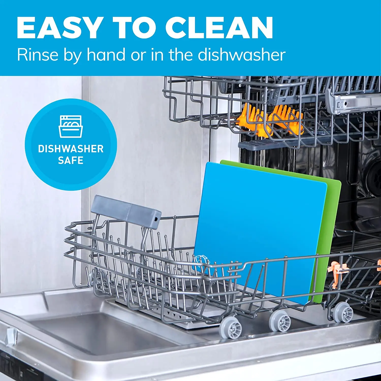 Easy-to-clean Bamboo Wood Wood Cutting Board Set With 6 Color-coded Flexible Cutting Mats