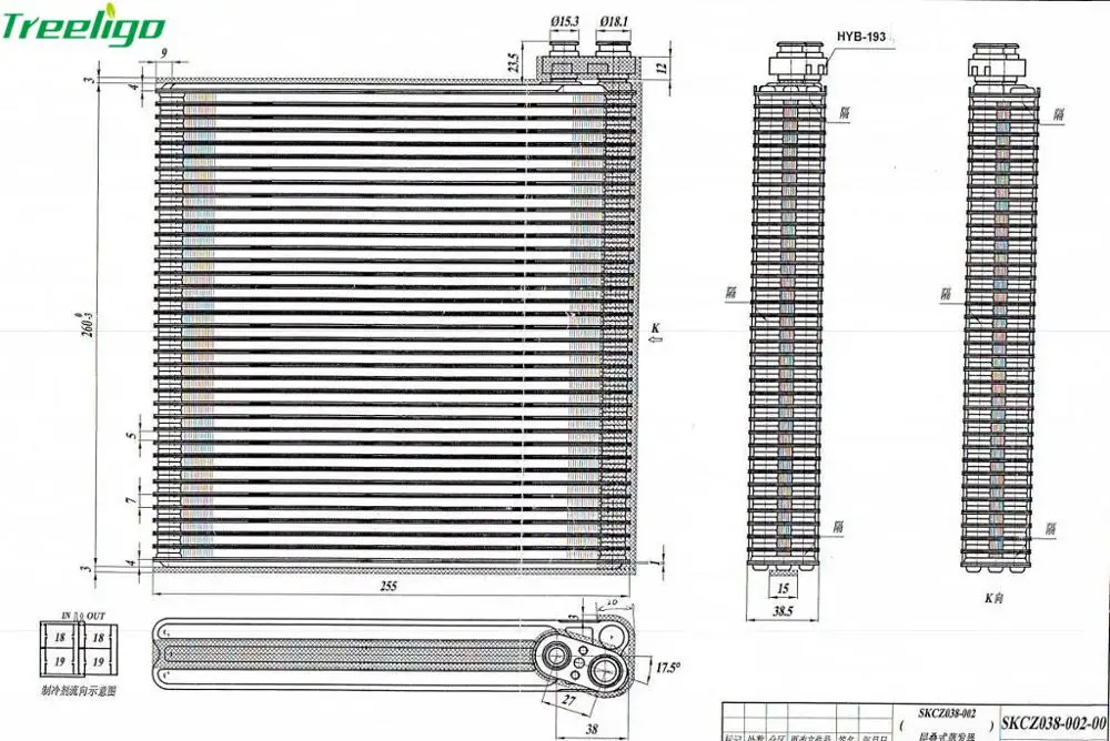 EV 939807PFC кондиционерная испарительная компания/автоматическая охлаждающая катушка для Toyota