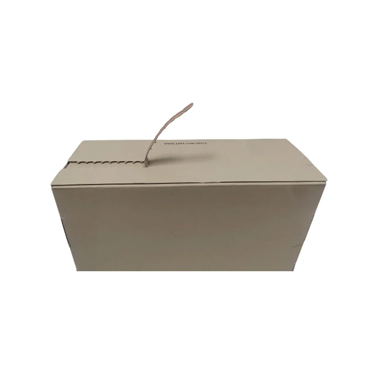Competitive price tuck top corrugated mailing perforation underwear clothing boxes mexico with self adhesives and tear strip