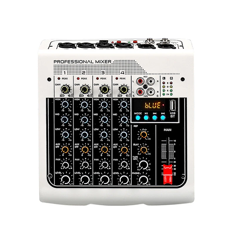 perfect for home karaoke USB interface 6 channels Mini audio Mixer