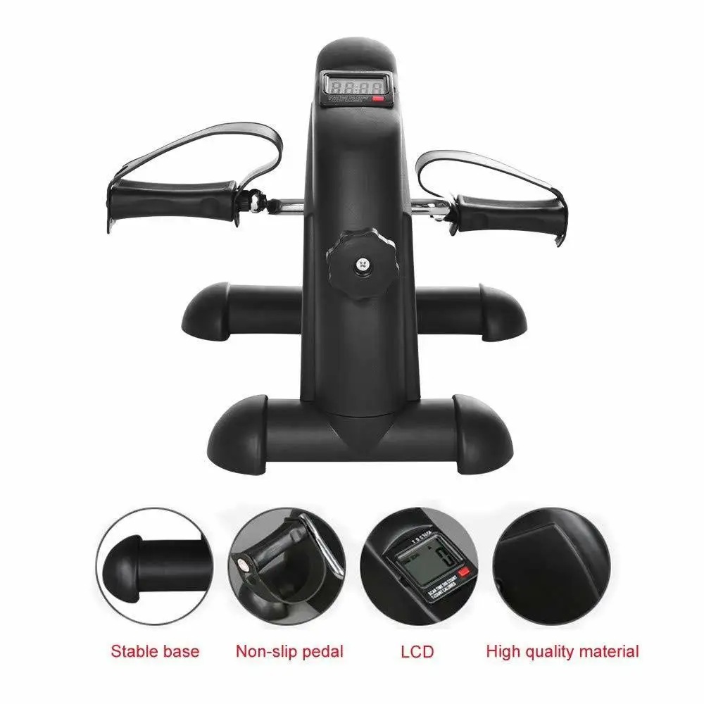 Exercise Trainer Pedal Cycle Under Desk Mini Exercise Bike Desk Bike Type With LCD Display