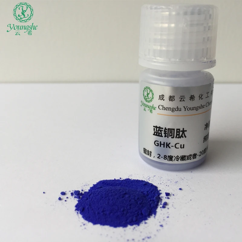 
Cosmetic ingredients 98% High purity CAS 89030-95-5 Copper Peptide Tripeptide-1/GHK Cu/GHK-Cu powder 
