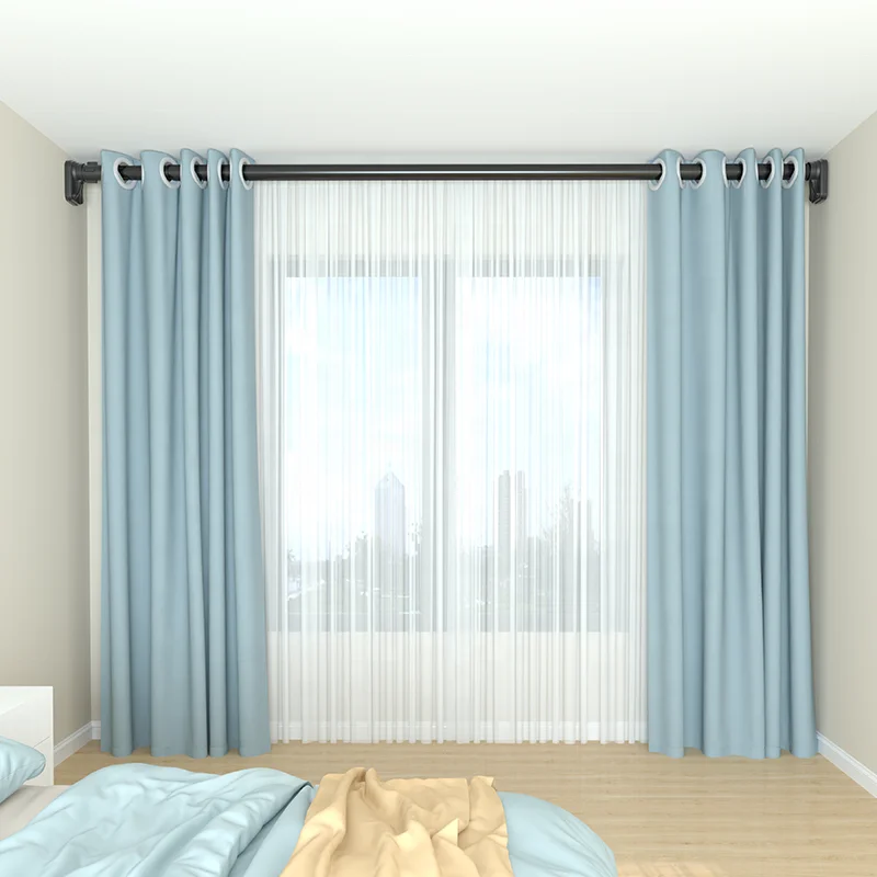 Customizable Home Decor High Quality 25mm Tension Shower Curtain Rod Good load bearing curtain rods set extendable shower pole