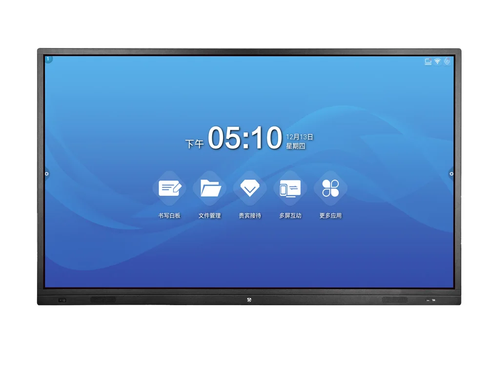 
4K Ultra HD display IR multi touch screen mobile electronic interactive whiteboard smart board E board for education classroom 