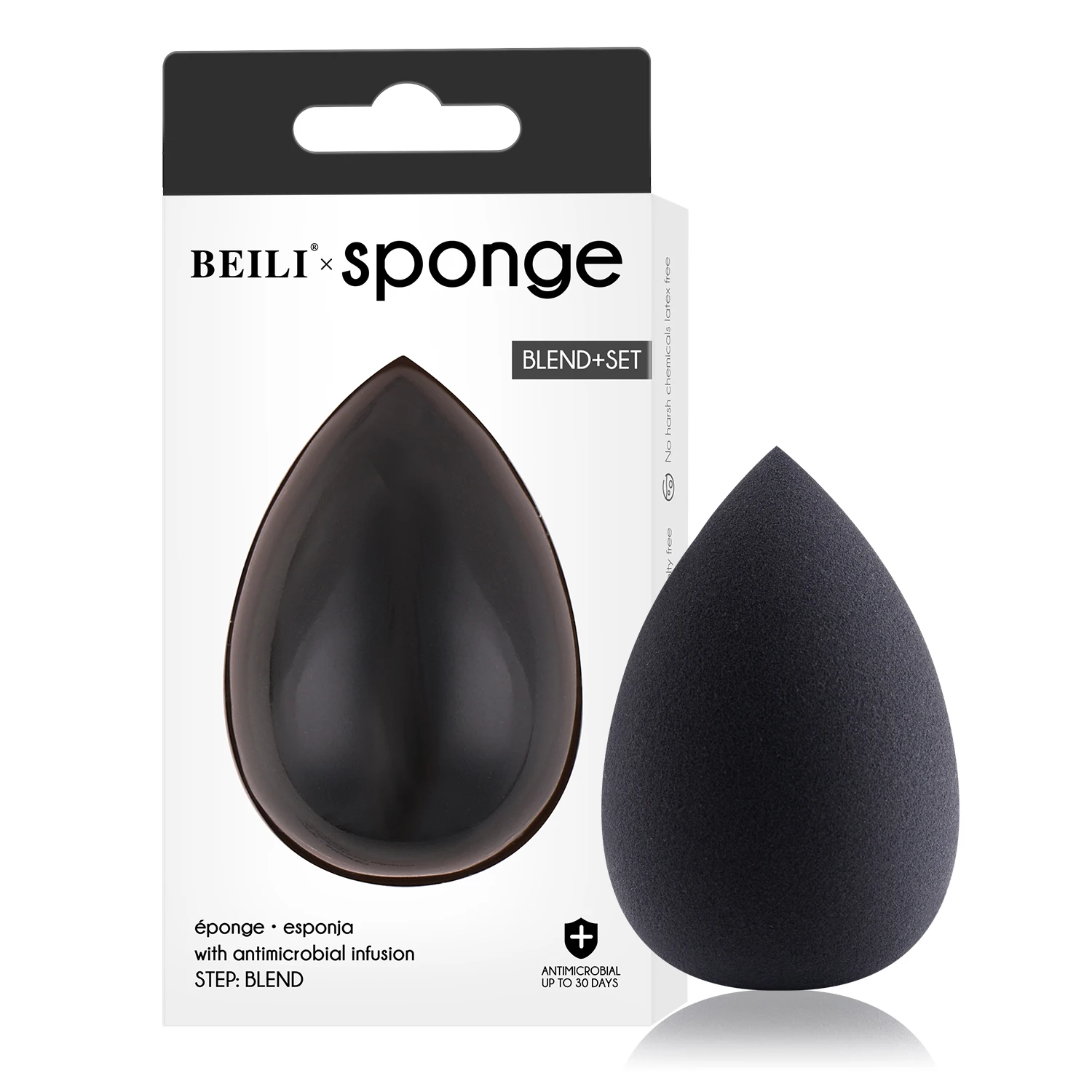 Super Soft Normal Size Latex Free Colorful Sponge Puff Can With Packing Sponge Blender