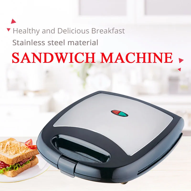household high power 1200W stainless steel housing electric hot plate sandwich maker grill