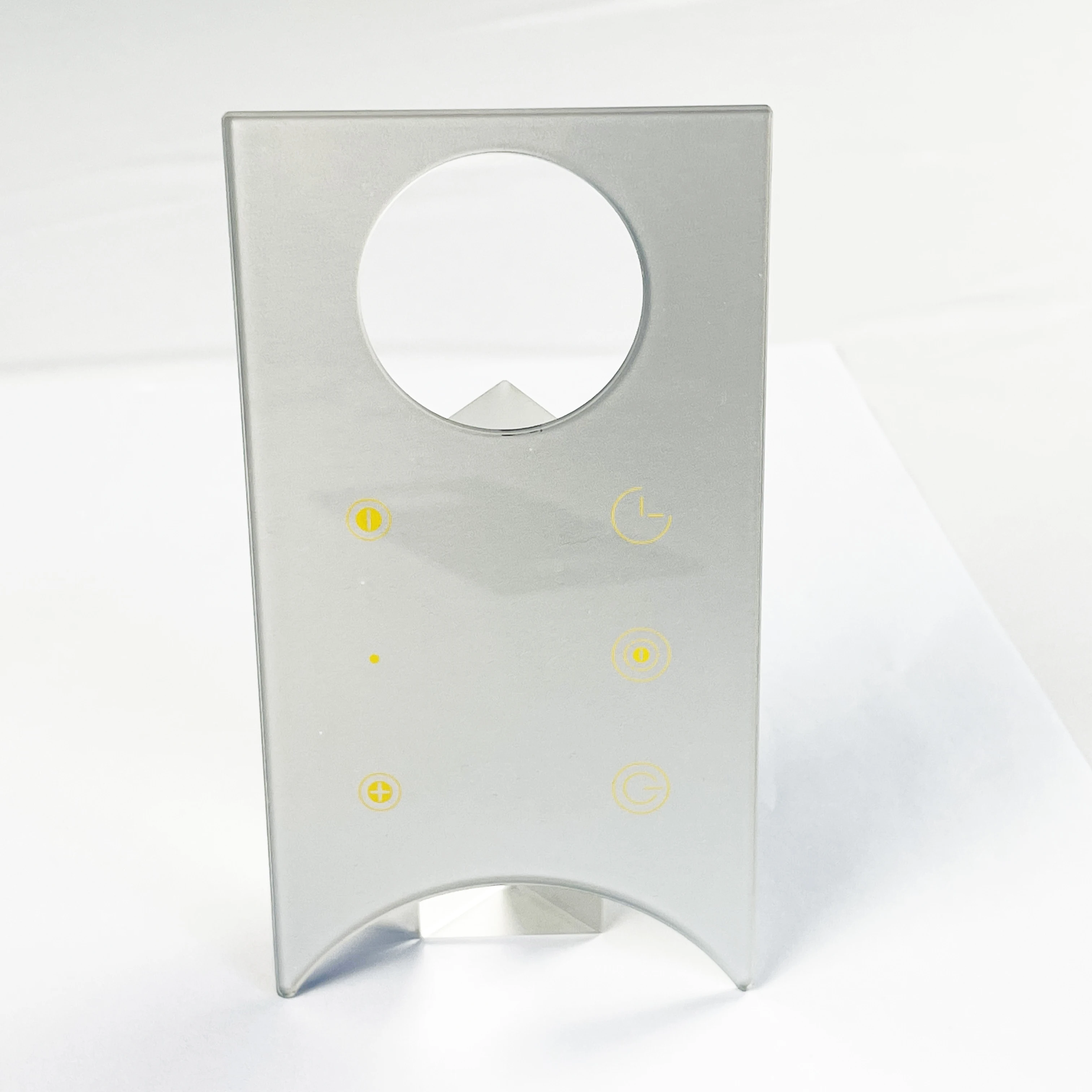 Custom Perforated Silkscreen Printing Electronic Door Lock Tempered Glass Panel Touch for Hotel