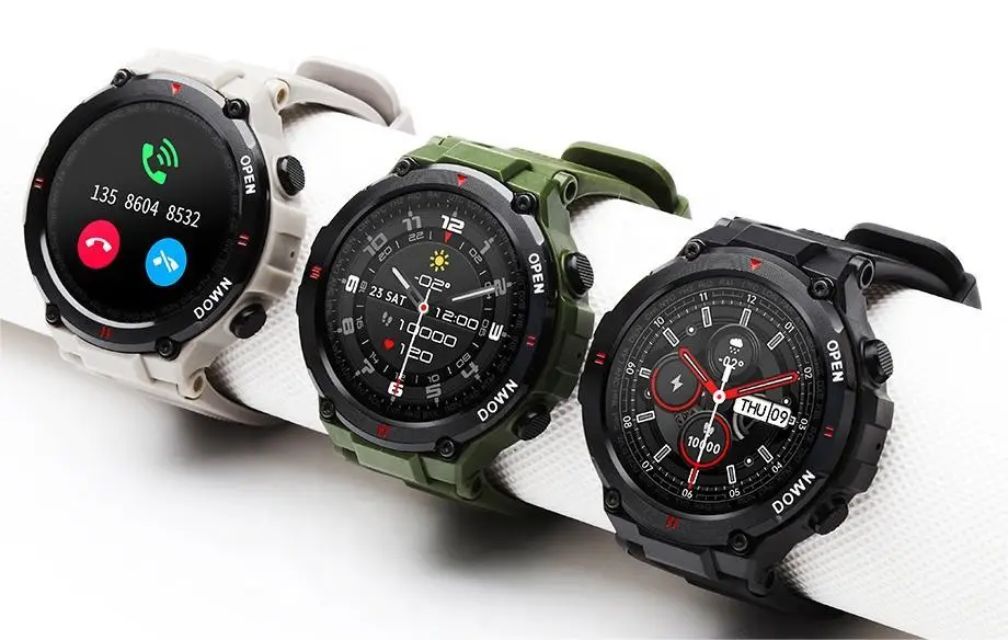 Smart Watch  IP67 waterproof BT APP control light and comfortable leathersmart watch for Android Ios smart watcht500