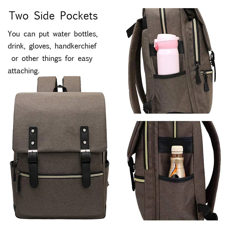 Vintage Laptop Backpack large capacity rucksack bags School College Backpack school bags for women