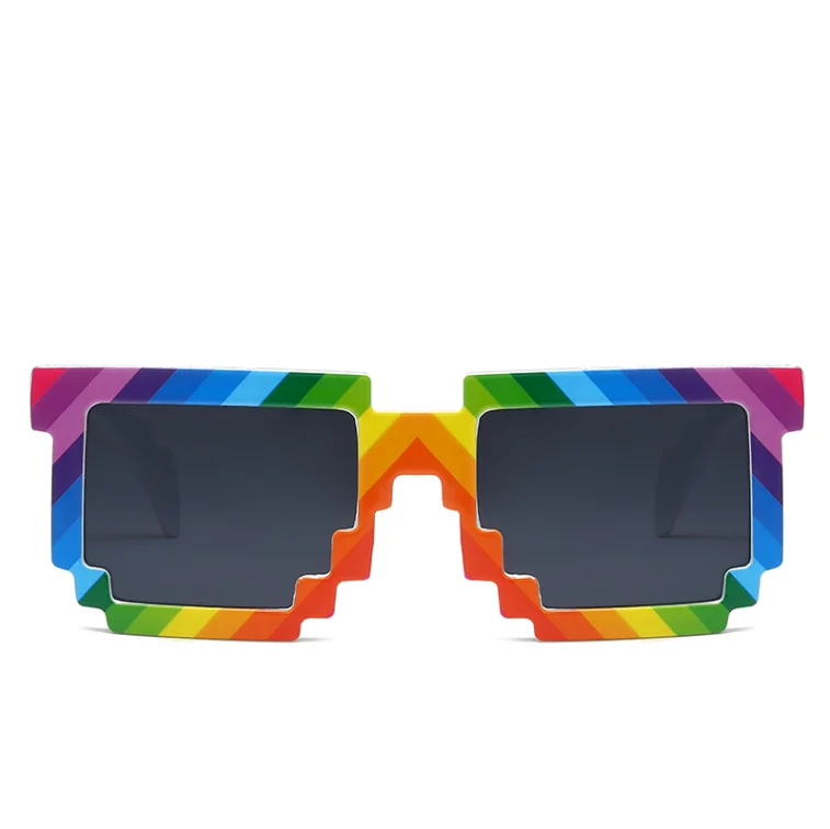 Rainbow thug life party sunglasses