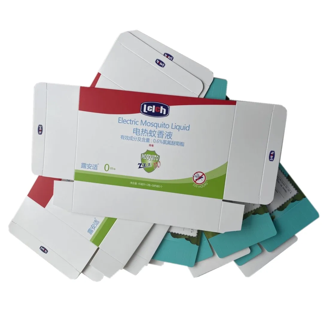 Brand OEM Printing Matt Electric Mosquito Liquid Paper Package Box Foldable Paper Box packaging