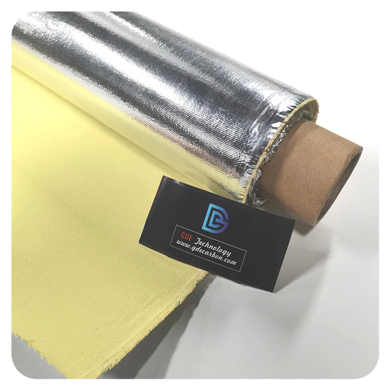 Теплоотражающая огнестойкая алюминиевая арамидная теплозащитная ткань от китайского производителя