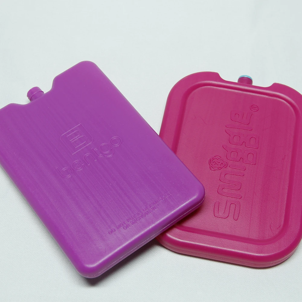 Customized Designs Rectangle Plastic HDPE Material Gel Ice Cool Pack For Frozen Food