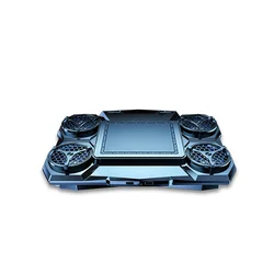 Adjustable Portable Aluminum Laptop Gaming Stand Semiconductor Notebook Cooler With Phone Holder And Cooling Fan