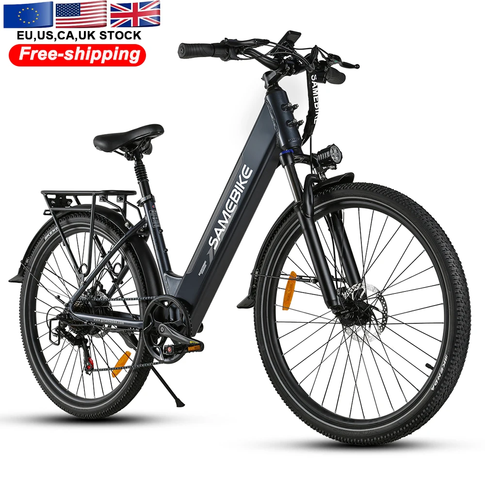 EU Stock RS-A01 Pro 500W Electric Hybrid Bike 27.5 Inch High Speed 36V Lithium Battery Aluminum Alloy Frame Ebike Electric Bike