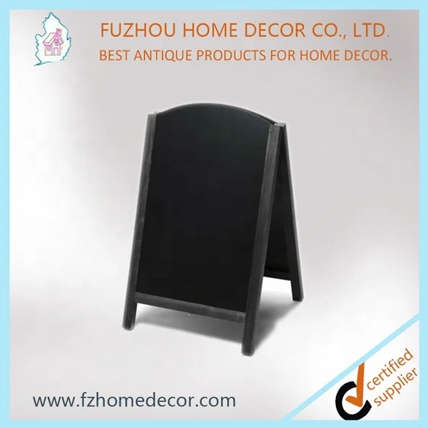 Wooden A-Frame Sign with Eraser & Chalk - 40 x 20 Inches Magnetic Sidewalk blackboard stand