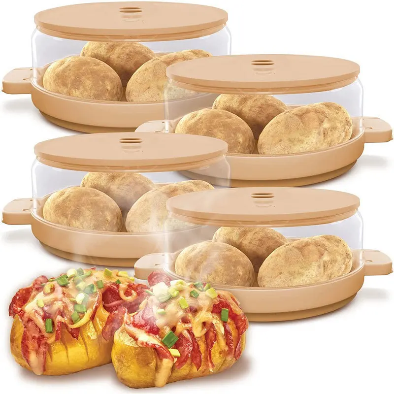 Home Microwave Bacon Potato Tin Baking Gadget for Cooking Food in Style