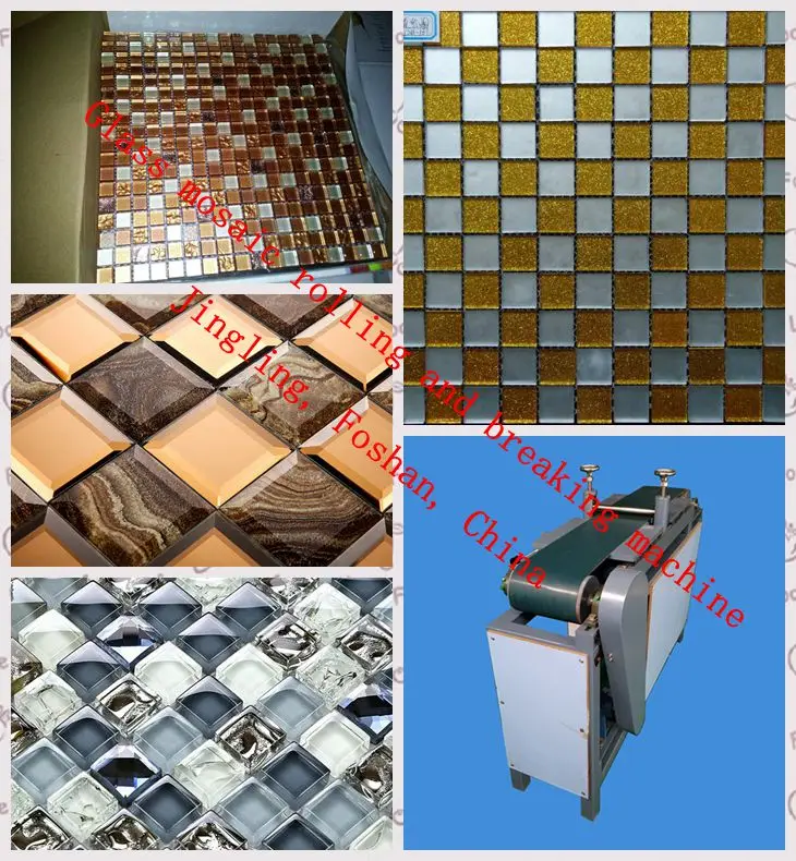 
The low carbon glass mosaic press granulator 