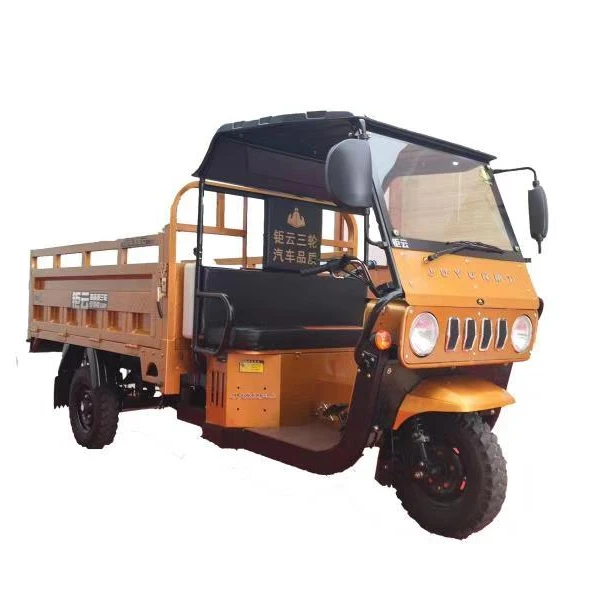 China Electric Tricycles Manufacturer 1000cc Cargo Tricycle Gasoline Motor Tricycle with cabin