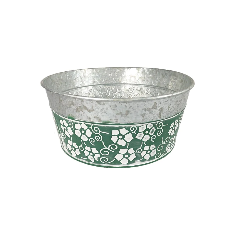 Planters manufacturers decoration natural metal garden pots & planters galvanized bucket tin herb pot