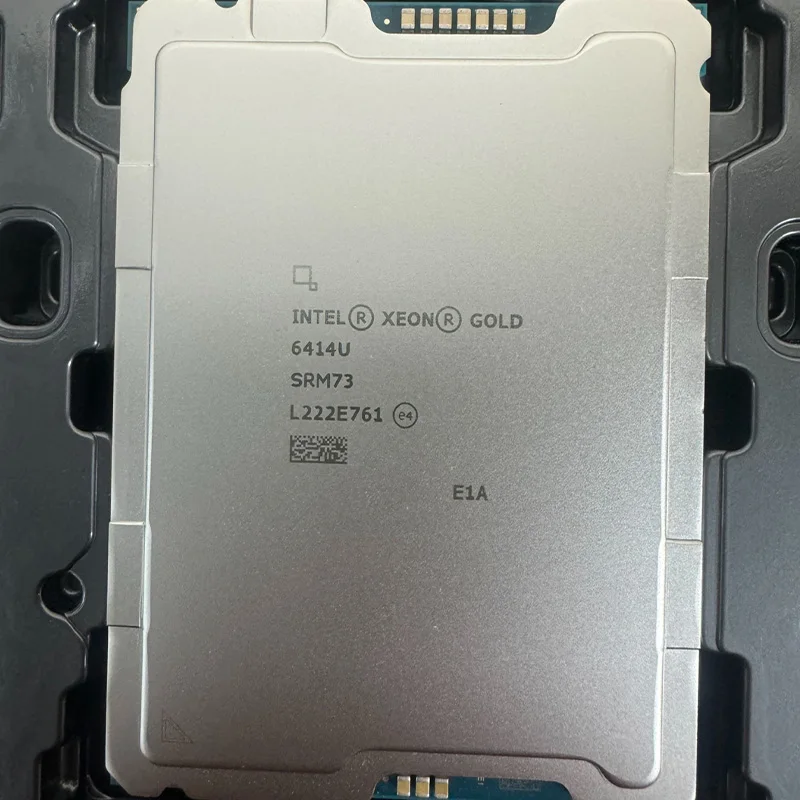 Fast shipping Inter Xeon Gold 6414U Processor 60M Cache, 3.40 GHz 6414U AI computer server part intel gold cpu 6414U