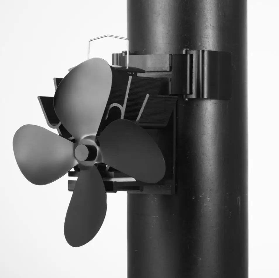 Зимний комнатный обогреватель дровяной камин с 4 лопастями вытяжной электроэкофан гранулированный дымоход магнитный дымоходный вентилятор